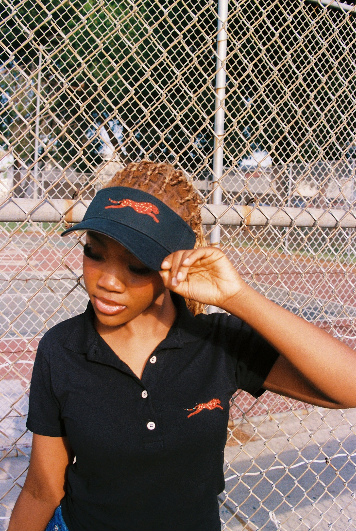 Afro Cheetah Polo (Women's)