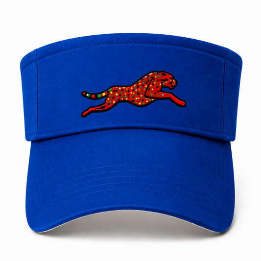 Afro Cheetah Visor (Blue)