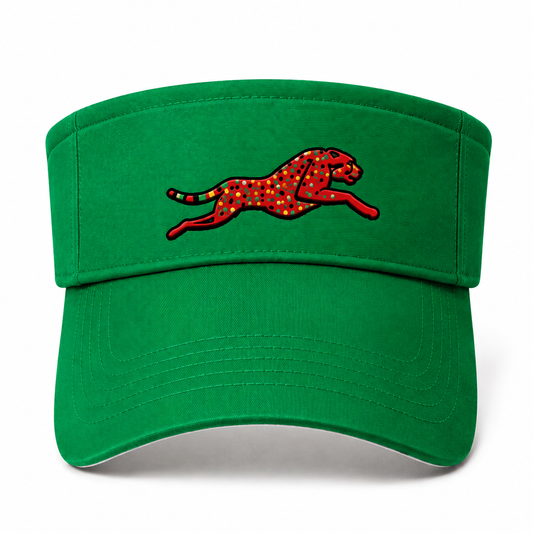 Afro Cheetah Visor (Green)
