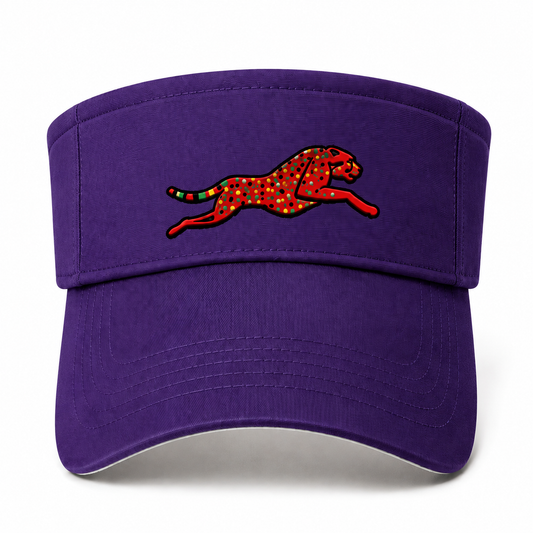 Afro Cheetah Visor (Purple)