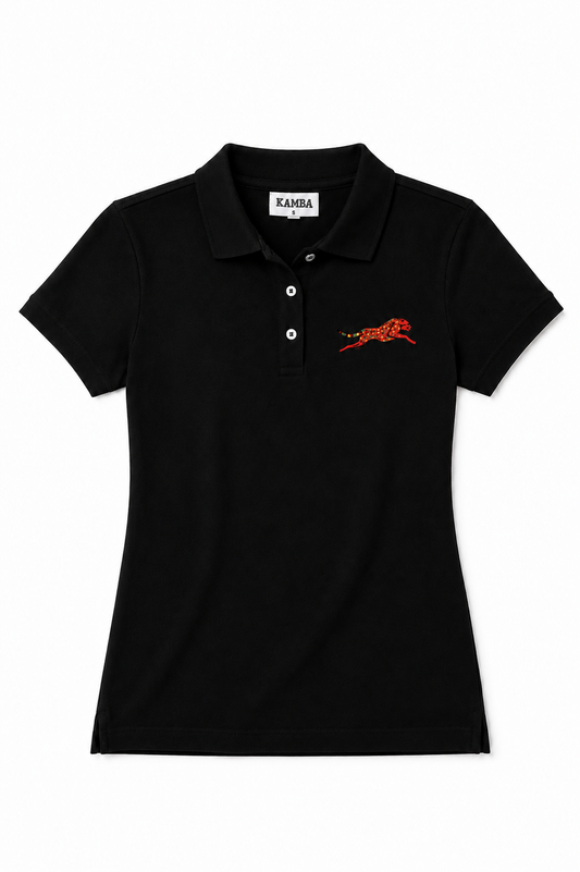 Afro Cheetah Polo (Women's)