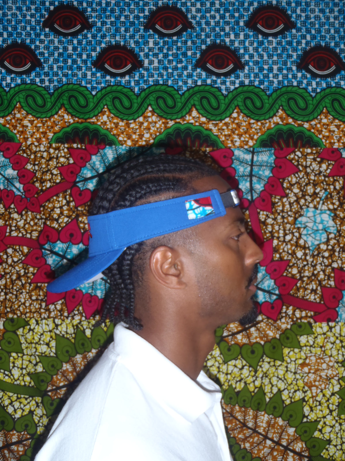 Afro Cheetah Visor (Blue)