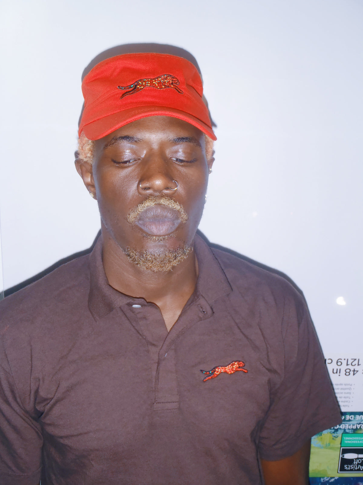Chocolate Brown Cheetah Polo (Men's)