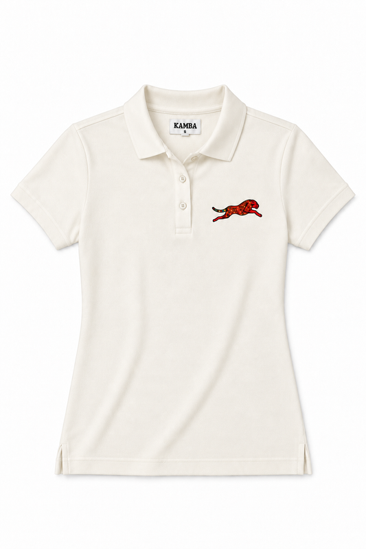 Cream Cheetah Polo (Women's)