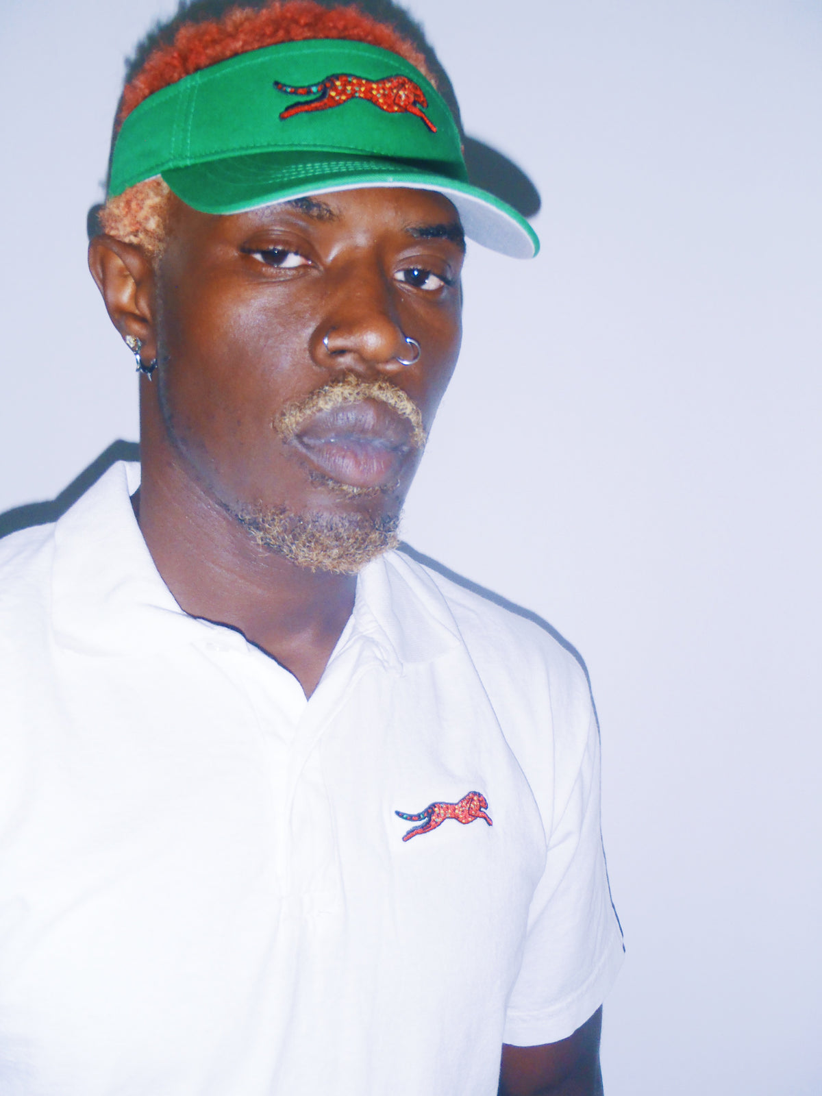 Afro Cheetah Visor (Green)