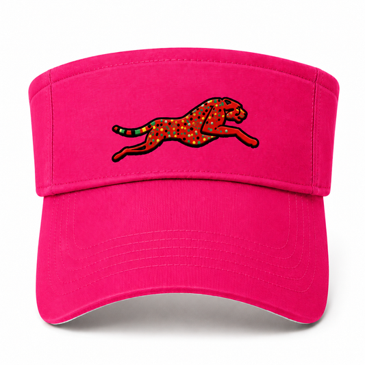 Afro Cheetah Visor (Pink)